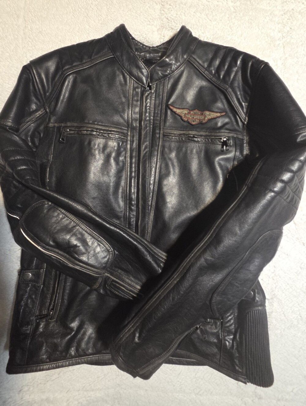 Harley-Davidson Black Leather Riding Jacket
